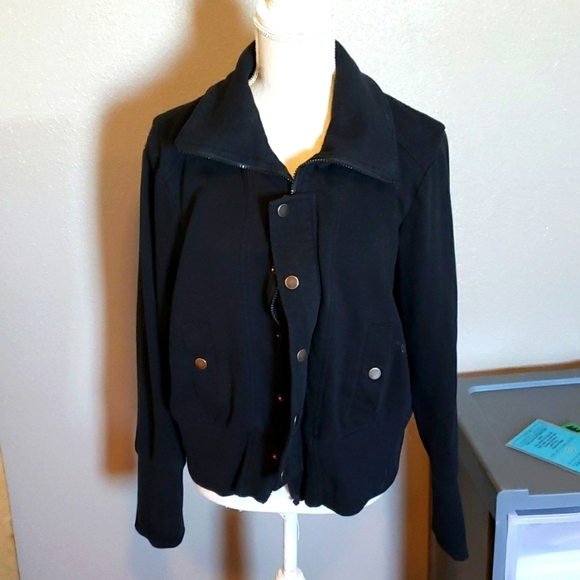 Vintage Outer Edge Y2K 2000's retro Distressed Destroyed grunge Bomber Jacket - Picture 1 of 6